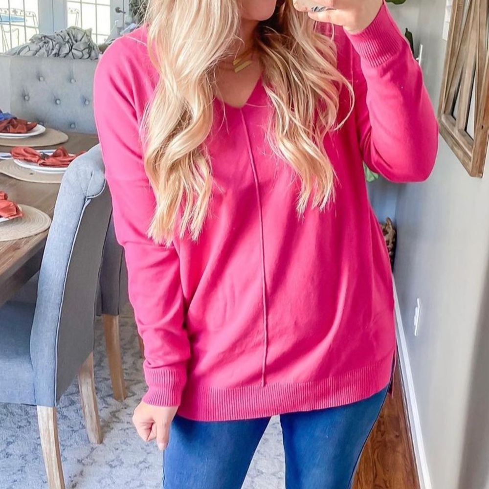 Women’s Pink Tunic Sweater